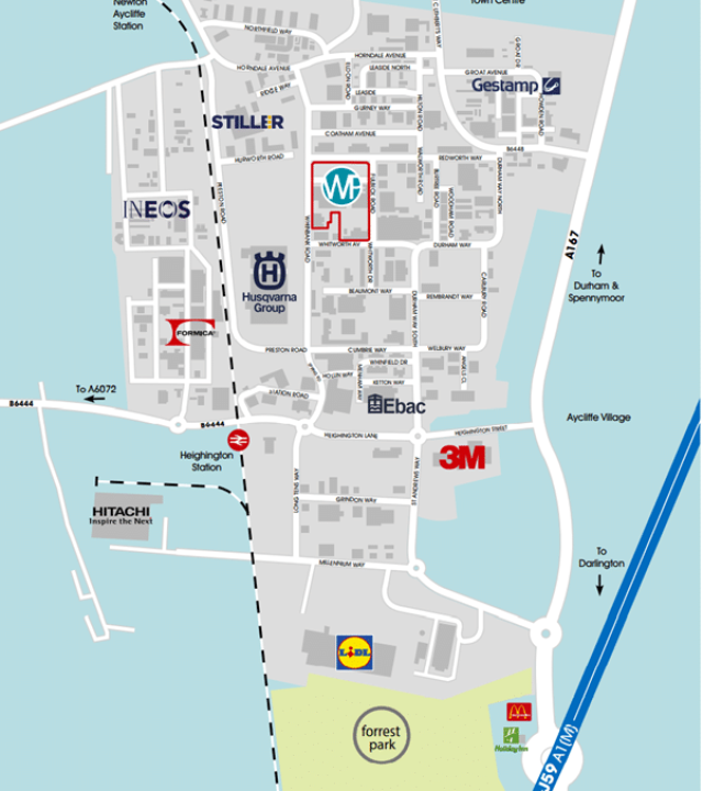 Whinbank Industrial Estate map Whinbank Industrial Estate map